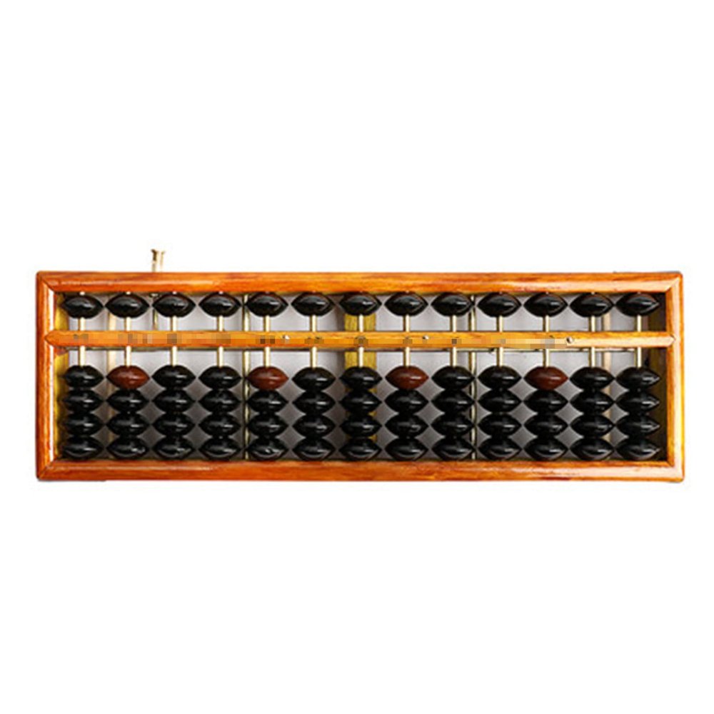 FcaLdqy Abacus Wooden Old-Fashioned Children's Abacus Mental Arithmetic Small Abacus Teaching Aids Abacus Five-Bead Abacus Solid Wood with Clearer