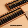 FcaLdqy Abacus Wooden Old-Fashioned Children's Abacus Mental Arithmetic Small Abacus Teaching Aids Abacus Five-Bead Abacus Solid Wood with Clearer view 3