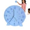 GLANSI Attractive Practice Demonstration Clock for Birthday New Year Christmas Easter Learning Tool Practice Clocks for Kids - Sturdy Teaching Clocks Student Clock, view 1