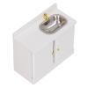 1 : 12 Miniature Dollhouse Bathroom Sink Cabinet, Realistic Exquisite Design, Smooth Wooden Structure, Furniture for Dollhouses view 1