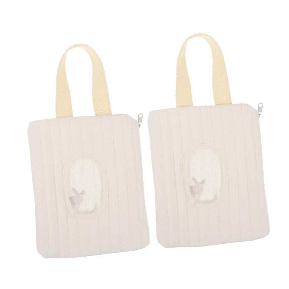 VICASKY 2pcs Cute Wipes Pouch Pack Dispenser Keeps Wipes Fresh Diaper Holder for Travel Nursery Bathroom
