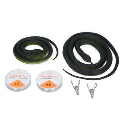 2 Set Snake Prank with String Clip Lifelike Adult Clip On Toy for Teasing Friends Prop