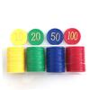 WOONEKY 80pcs Round Plastic Counting Chips for Math Learning Games Poker Slices Bingo Chips Game Supplies view 1