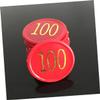 WOONEKY 80pcs Round Plastic Counting Chips for Math Learning Games Poker Slices Bingo Chips Game Supplies view 2