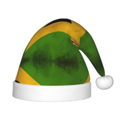 ZZYYDS Old Jamaican Flag Children's Santa Claus Hat, Boys Girls Children Baby Christmas Hat Children's Christmas Party