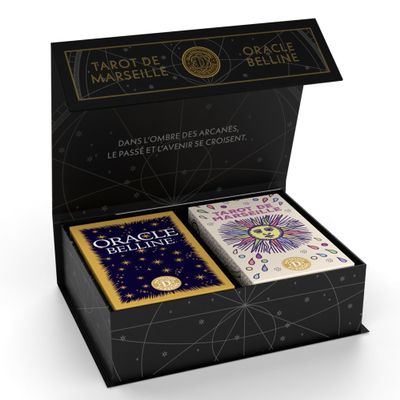 Dusserre - Marseille Tarot Mini Games & Oracle Belline | Cartomancy Collector's Box | Limited Edition | Oracle and Divination Tarot | Hard Box