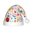 ZZYYDS Happy Birthday Background Children's Santa Claus Hat, Boys Girls Children Baby Christmas Hat Children's Christmas Party view 1