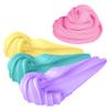 ORB Super Fluff Slimi 4 Pack Bucket Color Set 1 - Yellow, Purple, Pink, Teal - Fun, Light, Fluffy Sensory Slime to Mold, Bounce, Stretch - Perfect for Play, Stress Relief or Gifts for Kids and Adults view 2
