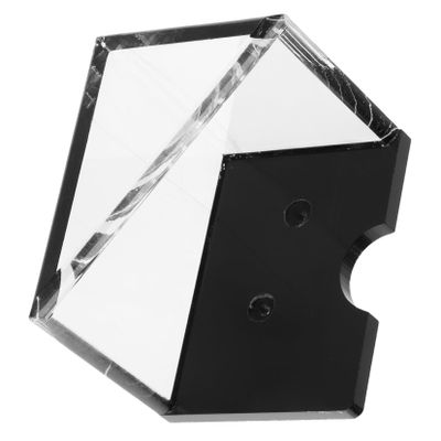 FELTECHELECTR Acrylic Playing Card Storage Stand Clear Poker Case Organizer for Home Use Smooth Rounded Design Material Holds Decks for Card Game