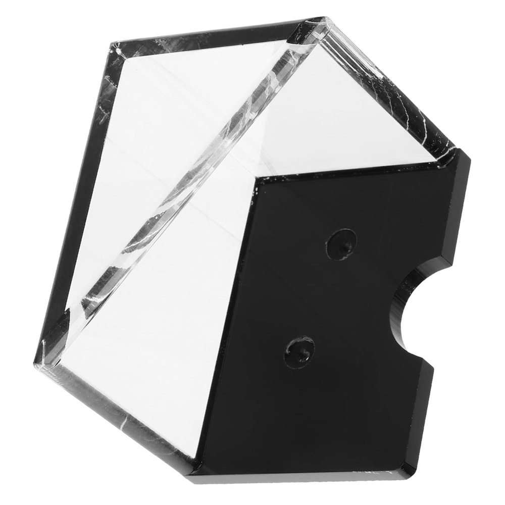 FELTECHELECTR Acrylic Playing Card Storage Stand Clear Poker Case Organizer for Home Use Smooth Rounded Design Material Holds Decks for Card Game