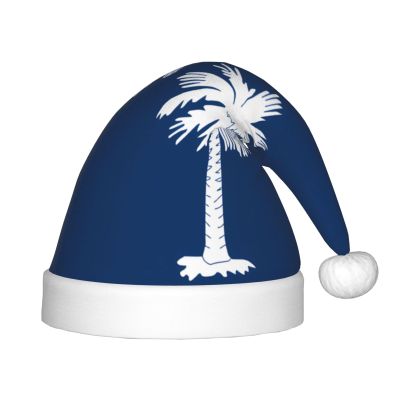 ZZYYDS South Carolina Flag Children's Santa Claus Hat, Boys Girls Children Baby Christmas Hat Children's Christmas Party