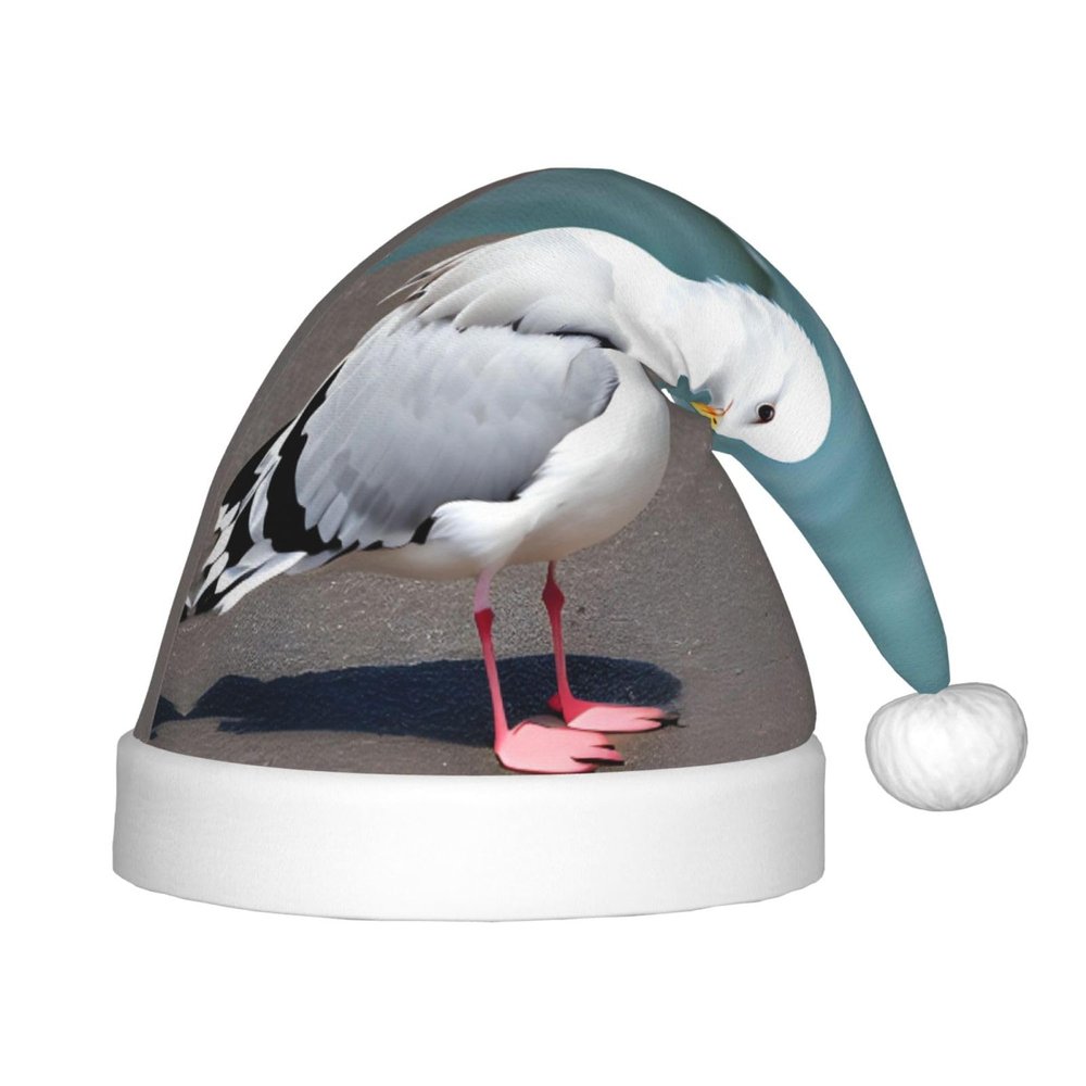 ZZYYDS Cute seagull Children's Santa Claus Hat, Boys Girls Children Baby Christmas Hat Children's Christmas Party