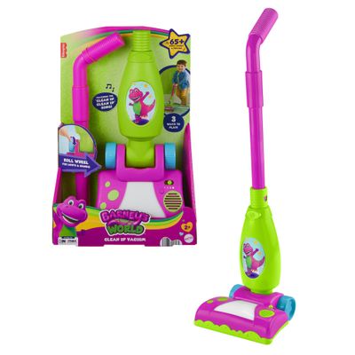 Barneys World Toddler Toy Clean Up Vacuum Electronic Push Along, Lights Music & Games for Preschool Kids Ages 2+ Years