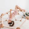Comfy Cubs Wooden Toddler Play Gym for 3-6 Years Old - Montessori Climber for Kids - Safe Climbing Toy Support up to 120 lbs - Easy to Assemble Kids Climber for Active Play - Blush view 2