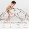 Comfy Cubs Wooden Toddler Play Gym for 3-6 Years Old - Montessori Climber for Kids - Safe Climbing Toy Support up to 120 lbs - Easy to Assemble Kids Climber for Active Play - Pacific Blue view 4