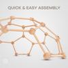 Comfy Cubs Wooden Toddler Play Gym for 3-6 Years Old - Montessori Climber for Kids - Safe Climbing Toy Support up to 120 lbs - Easy to Assemble Kids Climber for Active Play - Natural Wood view 3