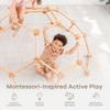 Comfy Cubs Wooden Toddler Play Gym for 3-6 Years Old - Montessori Climber for Kids - Safe Climbing Toy Support up to 120 lbs - Easy to Assemble Kids Climber for Active Play - Natural Wood view 4