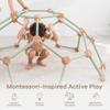 Comfy Cubs Wooden Toddler Play Gym for 3-6 Years Old - Montessori Climber for Kids - Safe Climbing Toy Support up to 120 lbs - Easy to Assemble Kids Climber for Active Play - Sage view 4