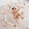 Comfy Cubs Wooden Toddler Play Gym for 3-6 Years Old - Montessori Climber for Kids - Safe Climbing Toy Support up to 120 lbs - Easy to Assemble Kids Climber for Active Play - White view 2