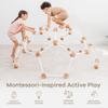 Comfy Cubs Wooden Toddler Play Gym for 3-6 Years Old - Montessori Climber for Kids - Safe Climbing Toy Support up to 120 lbs - Easy to Assemble Kids Climber for Active Play - White view 4