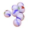 VICASKY 50pcs White Patterned Glass Marbles for Boy Girl DIY Crafts Smooth Lightweight Beads for Marble Games Decoration and Creative Projects view 1