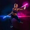 AMAZEABLES Contact Staff Led Juggling 120cm 47.24 inches for Nighttime Staff Spinning White view 2