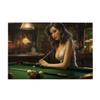 MA6GE8DE Elegant Billiard Woman 1000 Pcs Jigsaw Puzzle for Adults,Unique Artwork for Adults,Vibrant Design,Funny Wooden Puzzles,Impossible Hard Difficult Challenging Puzzles for Adults view 1