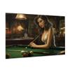 MA6GE8DE Elegant Billiard Woman 1000 Pcs Jigsaw Puzzle for Adults,Unique Artwork for Adults,Vibrant Design,Funny Wooden Puzzles,Impossible Hard Difficult Challenging Puzzles for Adults view 2