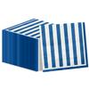 100 Pcs Blue and White Striped Napkins, Navy Blue and White Cocktail Beverage Paper Napkin Lunch Napkin for Boy Men Birthday Bridal Baby Shower Wedding view 1