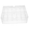 OHPHCALL Clear Acrylic Poker Chip Storage Tray Compact Transparent Organizer with Lid for Easy Access and Transport of Game Chips for Tournaments and Family Gatherings view 1