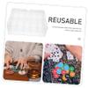 OHPHCALL Clear Acrylic Poker Chip Storage Tray Compact Transparent Organizer with Lid for Easy Access and Transport of Game Chips for Tournaments and Family Gatherings view 3