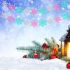 2Pcs Glittery Snowflake Banners, Pink Blue Silver Banner Winter Christmas Decorations Banners Holiday Garland Photo Props Banner for Party Home Decoration view 4