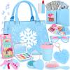 Little Girl Purse, Frozen Toys for Girls Gifts, Toddler Purse Play Makeup, Pretend Makeup for Toddlers, Girl Gifts Frozen Purse, Birthday Christmas Princess Gifts Toys for 3 4 5 6 7 8 Year Old view 1