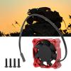 RC Cooling Fan,40 mm 16000RPM High Speed Electric Motor Cooling Fan,RC Car Motor Heatsink for 1/8 RC 1/10 1/12 Car Brushless Motor (Red) view 2
