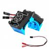 Dual 40mm RC Motor Cooling Fan 40-42mm Compatible with 1/7 1/8 Arrma Traxxas RC Car Fit 4068 4074 4082 4268 4274 Motors (Blue) view 1