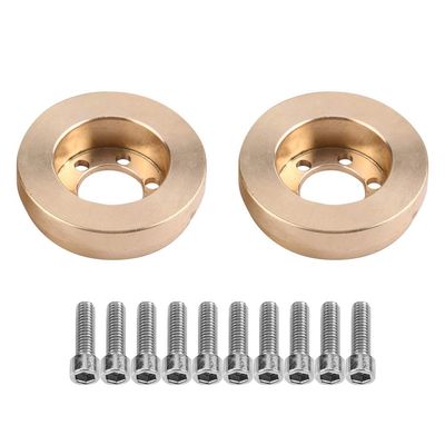 1.9 Brass Wheel Weights Rc Crawler Tyres 1.9 10102 CNC Machining Brass Internal Counterweight for 1.9 2.2 Rc Crawler Car Wheel Hub