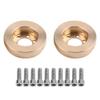 1.9 Brass Wheel Weights Rc Crawler Tyres 1.9 10102 CNC Machining Brass Internal Counterweight for 1.9 2.2 Rc Crawler Car Wheel Hub view 1