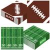 100 PCS Football Party Supplies, 6.5 Inches Football Napkins with 2 Styles, Disposable Football Paper Napkins, Football Party Napkins for Football Theme Game Day Touchdown Birthday Decorations view 1