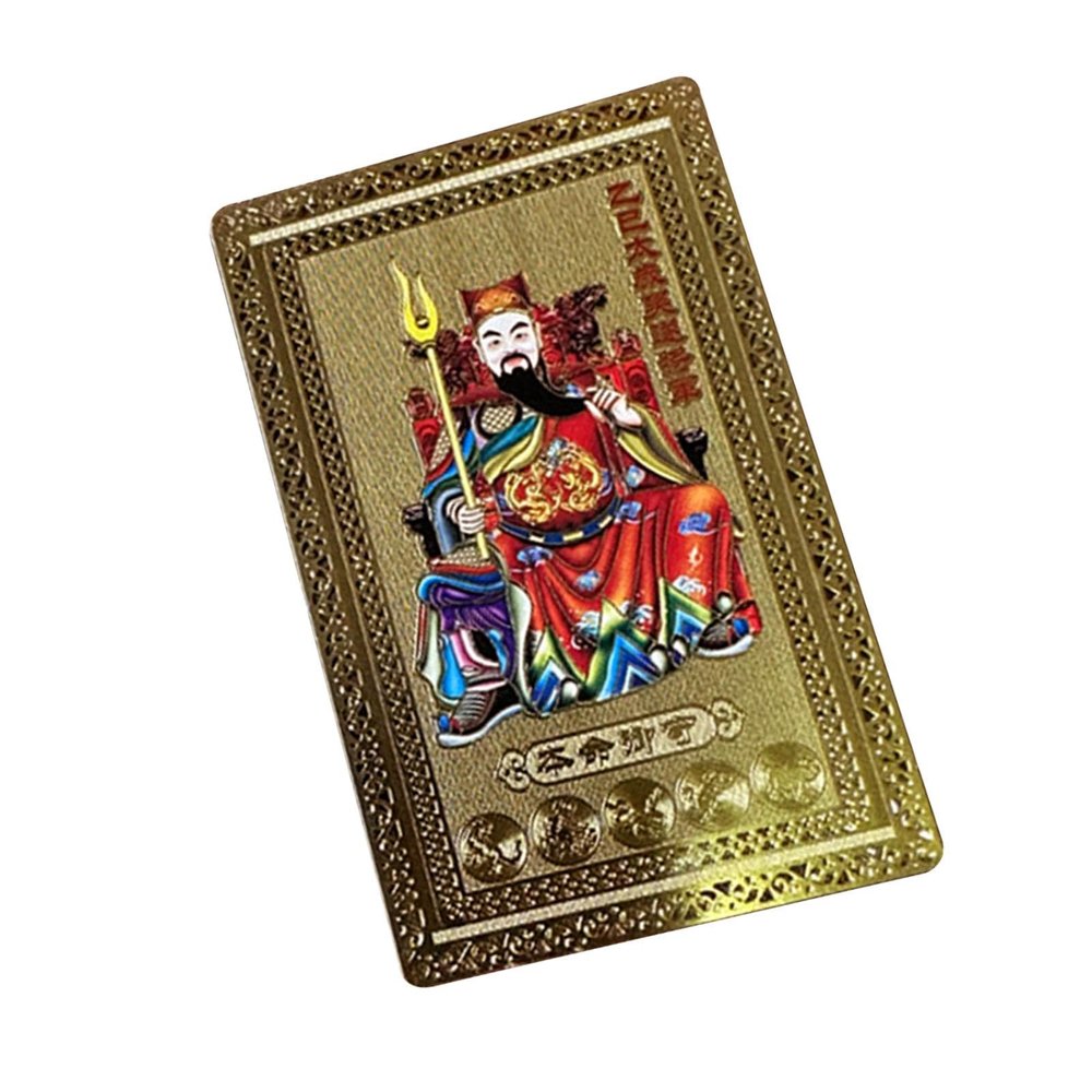 2025 Tai Sui Amulet Feng Shui Prayer Gold Card | Feng Shui Tai Sui Card Luck Protection Plaque for Auspicious Success, Wealth & Protection