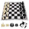 Chessboard Chess Board Set 17135 Portable Plastic International Chess Medieval Entertainment Board Game Set Black White view 1