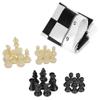 Chessboard Chess Board Set 17135 Portable Plastic International Chess Medieval Entertainment Board Game Set Black White view 2
