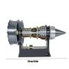 TR900 Turbofan Engine Model, Adjustable Speed Aircraft Turbojet With LED Light, Mechanical Science Aero Education Toy Gift Desk Decor for Adult Hobbyists, 25cm view 3