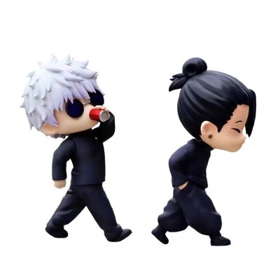 2pcs Geto Suguru Figure, 10cm Cute JJK Action Figure Cake Toppers Ornament Desktop Collectible Gifts