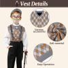100 Days of School Costume for Kids Boys, Cool Old Man Costume for Kids Kit, 100 Days of School Grandpa Accessories Set(130) view 2