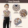 100 Days of School Costume for Kids Boys, Cool Old Man Costume for Kids Kit, 100 Days of School Grandpa Accessories Set(130) view 2