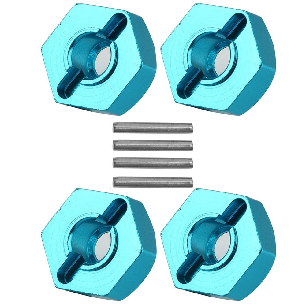 Keenso Wheel Hex Hub Drive Adapter, 7mm to 12mm Aluminum Wheel Hex Drive Hub Adaptor RC Truck Model Car Upgrade Parts for Model Car