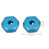 Keenso Wheel Hex Hub Drive Adapter, 7mm to 12mm Aluminum Wheel Hex Drive Hub Adaptor RC Truck Model Car Upgrade Parts for Model Car view 2