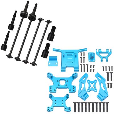 Metal 144001 CVD Drive Shaft Differential Cup Wheel Axle Stub Wheel Shaft Cup & Aluminum Front Bumper Shock Tower Mount Rear Wing