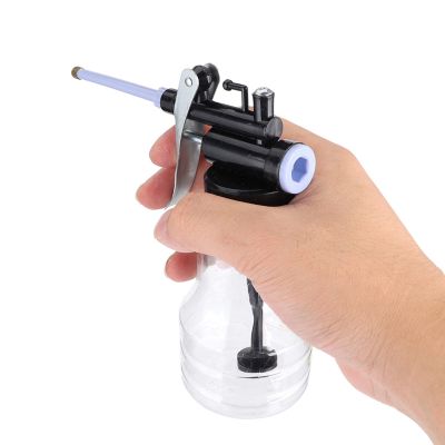 Oil Can Transparent High Pressure Oiler Lubrication Oil Can Bottle Oiling Gun, 250ml Transparent High Pressure Oiler Lubrication Oil Can Bottle Flex Manual Oiling Gun