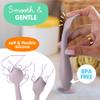 Baby Bum Brush - BPA-Free Diaper Cream Spatula with Suction Cup Base, Soft & Flexible Silicone, Wipe-Clean, Mom-Invented Diaper Bag Essentials (Lavender) view 4